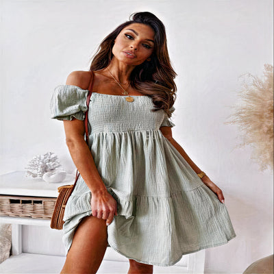 Schulterfreies Sommerkleid für Damen