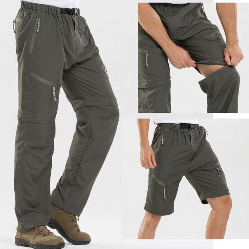 Herren Zip-Off Hose mit Reißverschlusstaschen