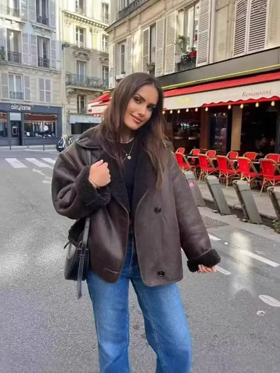 Damen-Jacke mit doppelseitigem Design