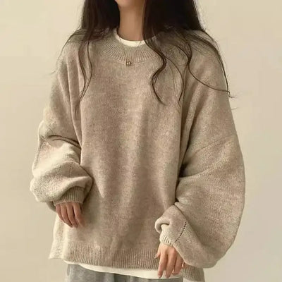 Damen Strickpullover in Oversize Passform