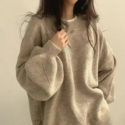 Damen Strickpullover in Oversize Passform