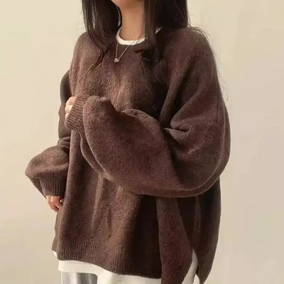 Damen Strickpullover in Oversize Passform
