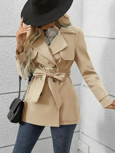 Damen-Trenchcoat mit doppelreihiger Knopfleiste