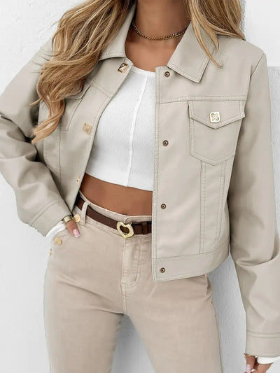 Damen Jacke mit Knöpfen und Brusttaschen