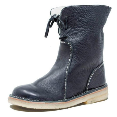 Damen Mittlerer Winterstiefel Wadenhöhe mit Warmem Futter