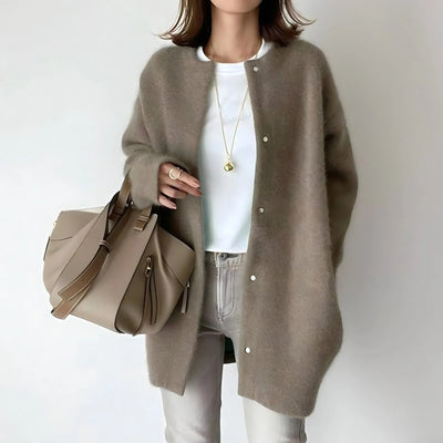 Damen Strickjacke in mittlerer Länge