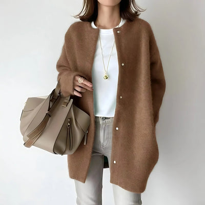 Damen Strickjacke in mittlerer Länge