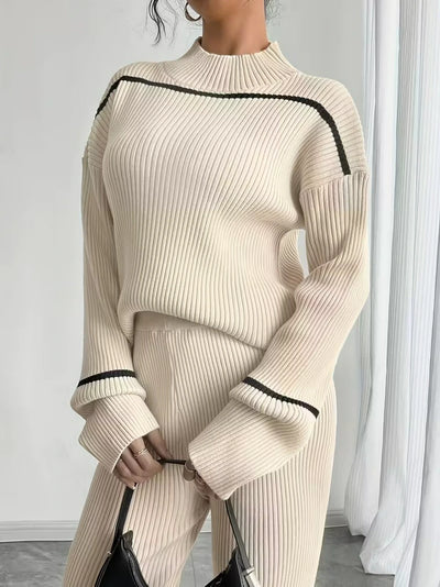 Damen Strickset mit Pullover und Hose