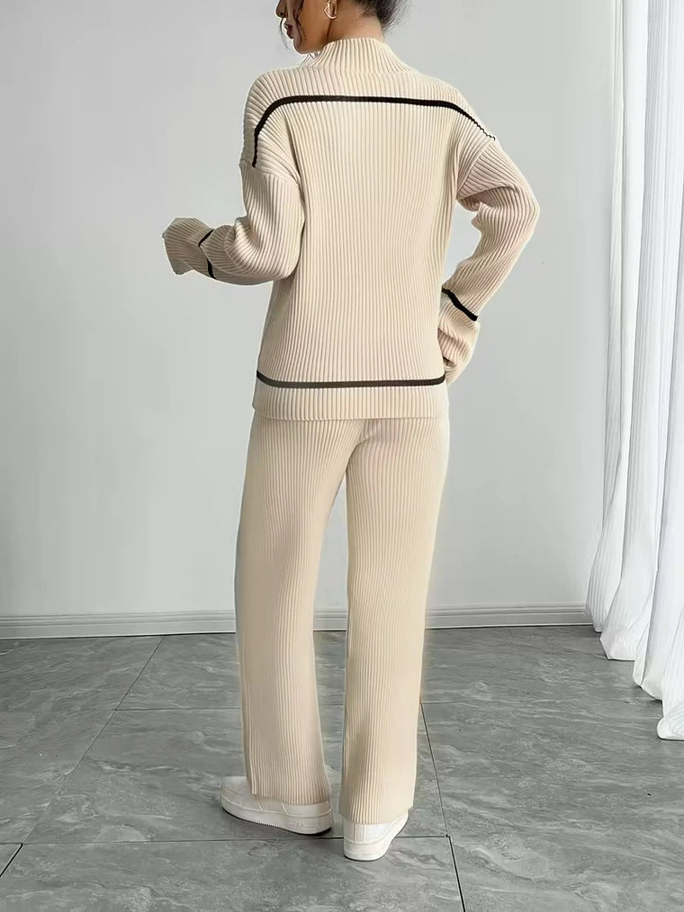 Damen Strickset mit Pullover und Hose