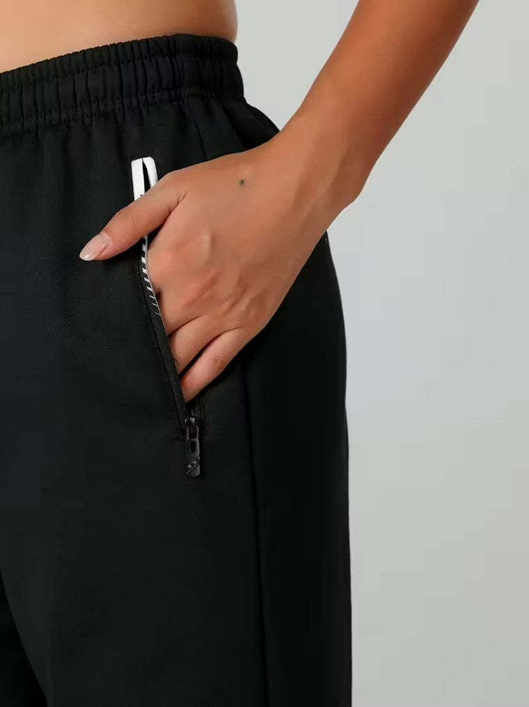 Damen Thermo-Jogginghose mit Reißverschlusstasche und Kordelzug