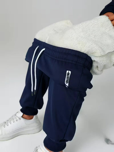 Damen Thermo-Jogginghose mit Reißverschlusstasche und Kordelzug