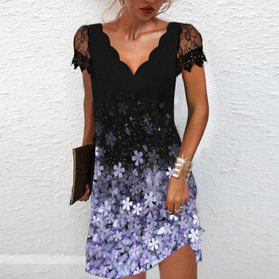 Kurzärmeliges Kleid für Damen