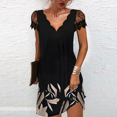 Kurzärmeliges Kleid für Damen