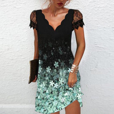 Kurzärmeliges Kleid für Damen