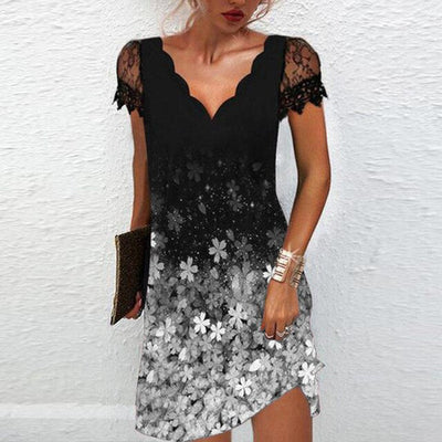 Kurzärmeliges Kleid für Damen