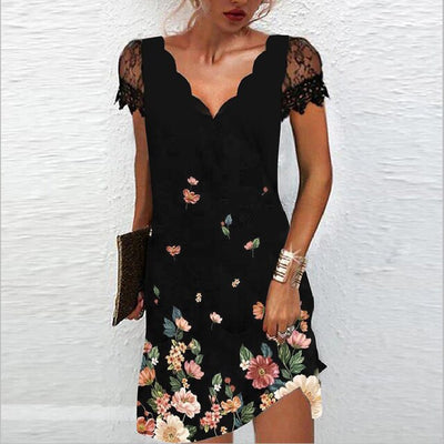 Kurzärmeliges Kleid für Damen