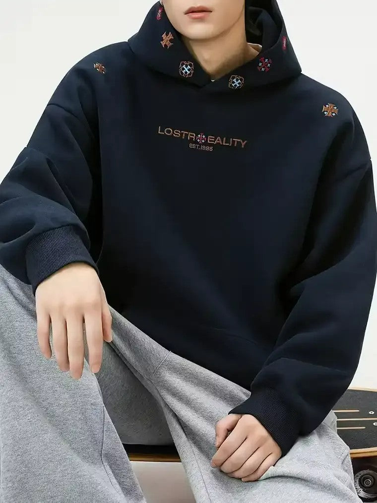 Herren-Pullover mit Kapuze