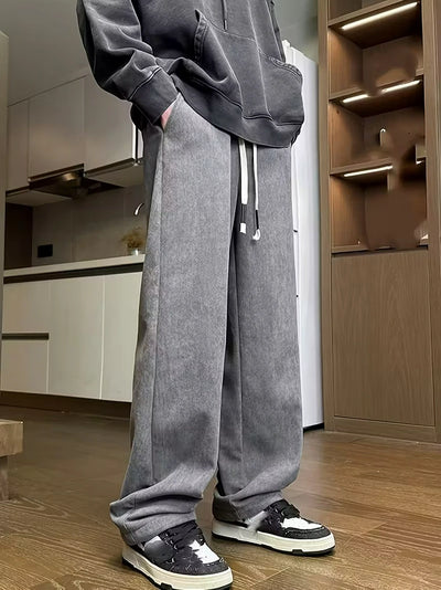 Herren Cord-Sweathosen mit Kordelzug