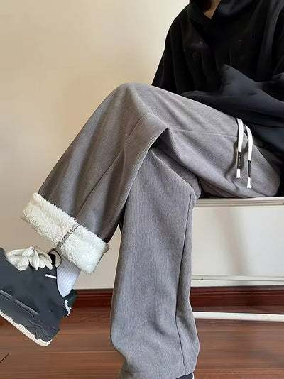 Herren Cord-Sweathosen mit Kordelzug