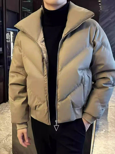 Herren Gesteppte Winterjacke mit Reißverschluss