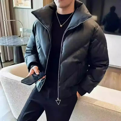 Herren Gesteppte Winterjacke mit Reißverschluss