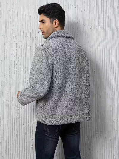 Herren Reißverschluss Jacke mit Kragen