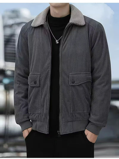 Herren Reißverschluss Jacke mit Mehreren Taschen
