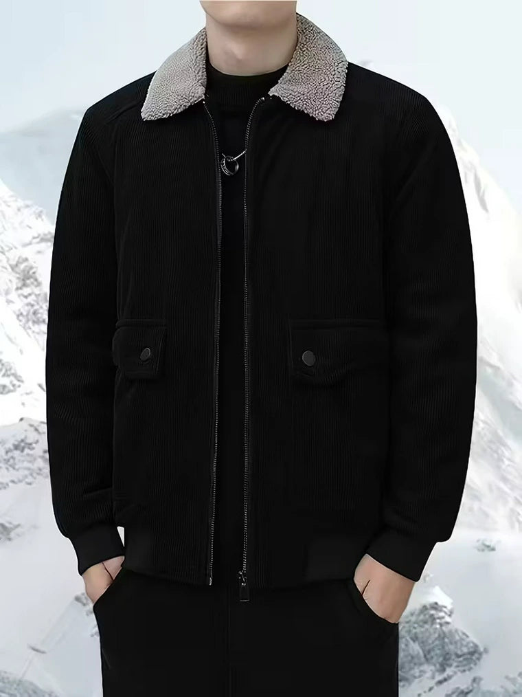 Herren Reißverschluss Jacke mit Mehreren Taschen