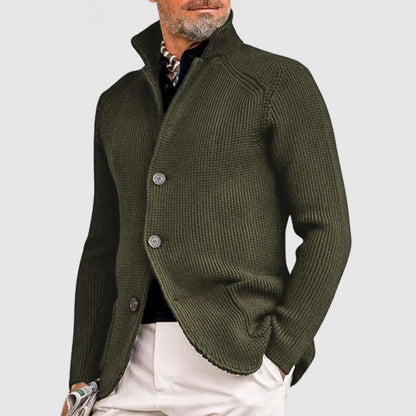 Herren Strick-Cardigan mit Knöpfen und Taschen