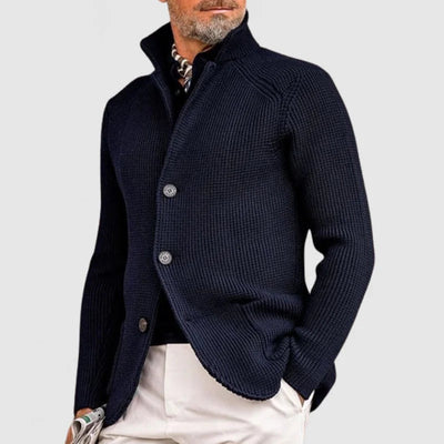 Herren Strick-Cardigan mit Knöpfen und Taschen