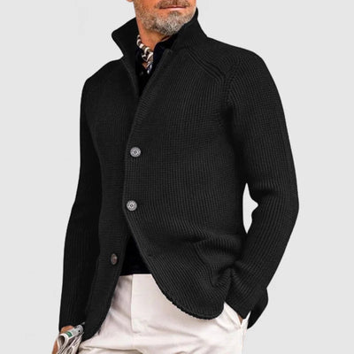 Herren Strick-Cardigan mit Knöpfen und Taschen