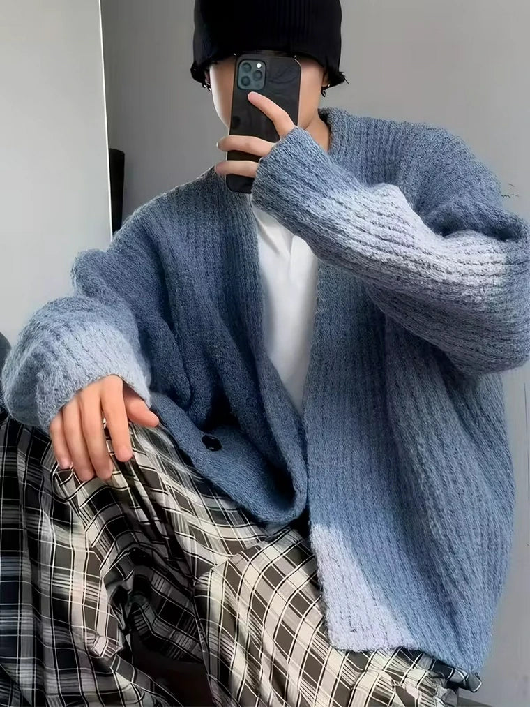 Herren Strickjacke mit Knopfverschluss