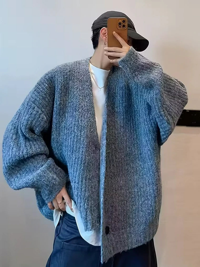 Herren Strickjacke mit Knopfverschluss