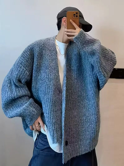 Herren Strickjacke mit Knopfverschluss