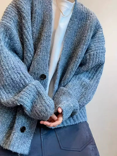 Herren Strickjacke mit Knopfverschluss