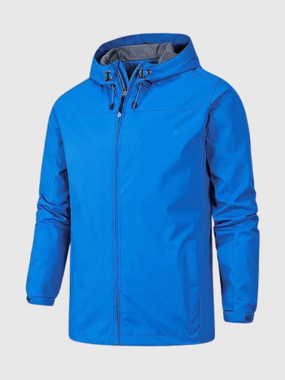 Herrenjacke mit Kapuze und Reißverschluss