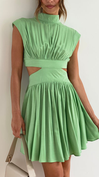 Plissiertes Minikleid für Damen