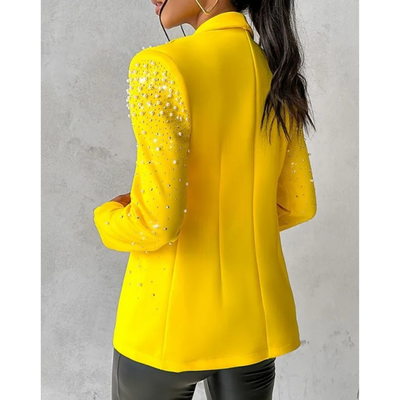 Blazer mit Perlenverzierung für Damen