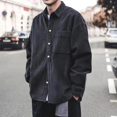 Kordjacke mit Knöpfen für Herren