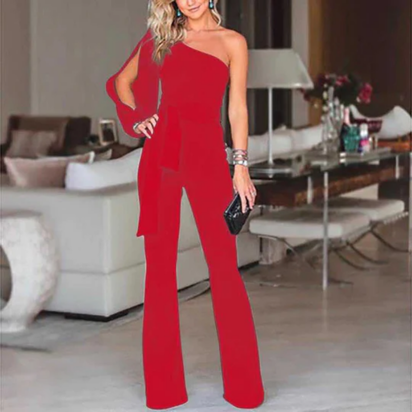 Ein-Schulter-Overall für Damen