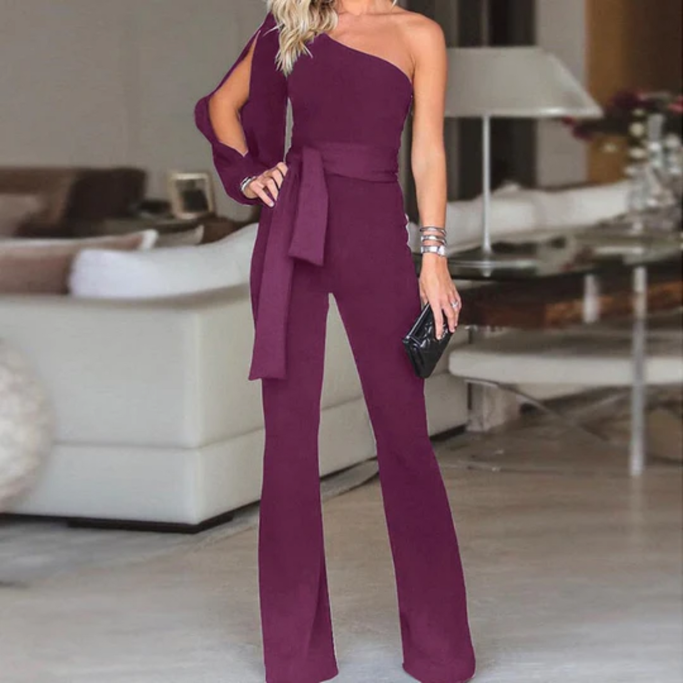 Ein-Schulter-Overall für Damen