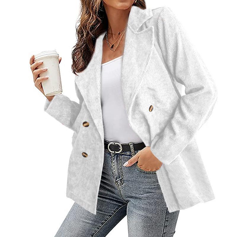 Damen Blazer mit langen Ärmeln und Knopfleiste