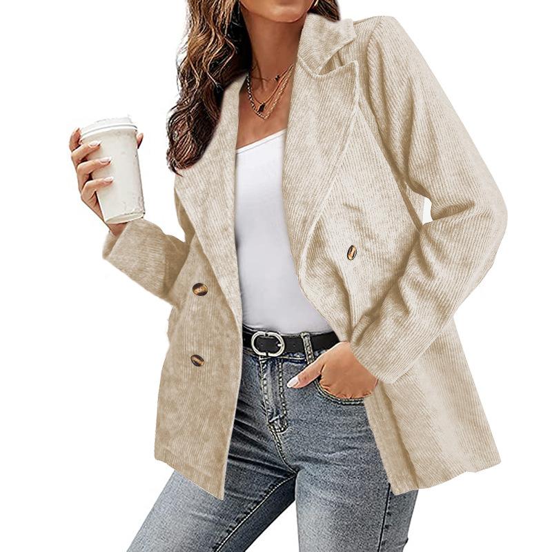 Damen Blazer mit langen Ärmeln und Knopfleiste