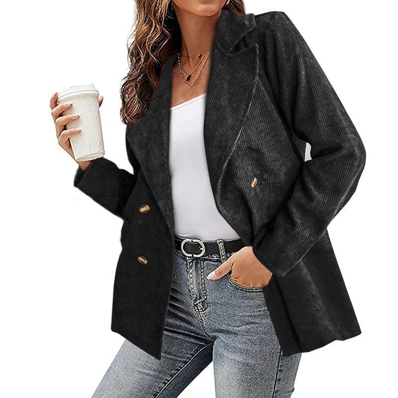 Damen Blazer mit langen Ärmeln und Knopfleiste