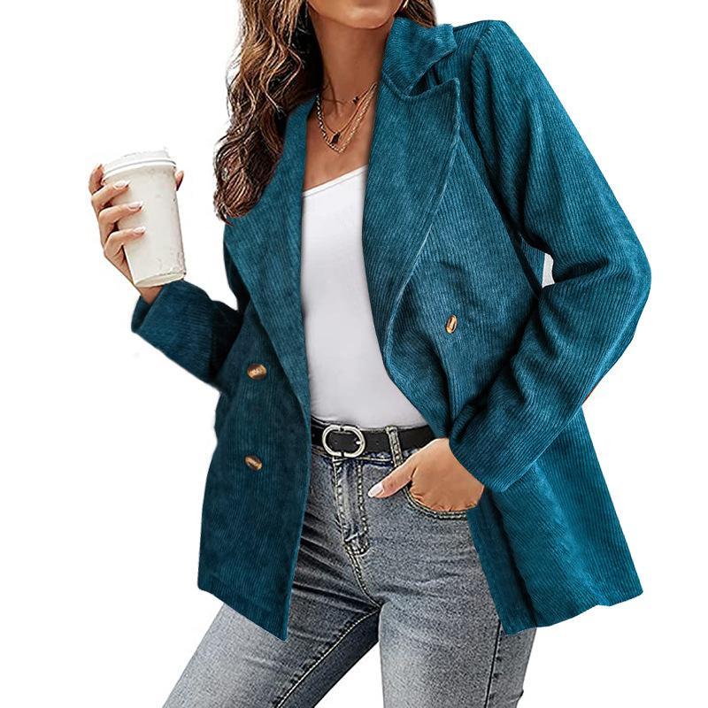 Damen Blazer mit langen Ärmeln und Knopfleiste