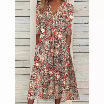Sommerliches Midikleid für Damen