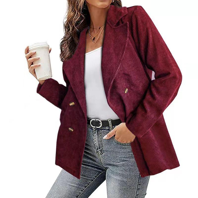 Damen Blazer mit langen Ärmeln und Knopfleiste