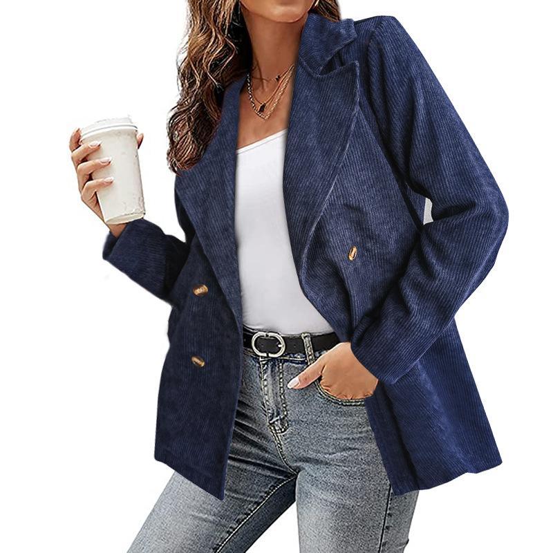 Damen Blazer mit langen Ärmeln und Knopfleiste