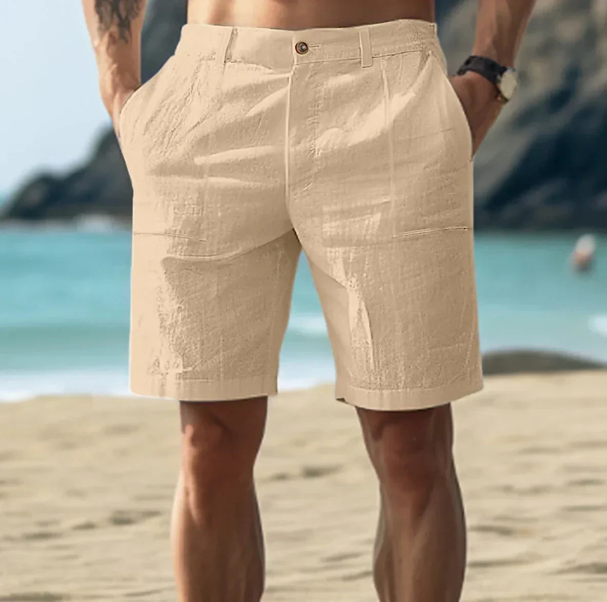 Sommershorts aus Leinen für Herren