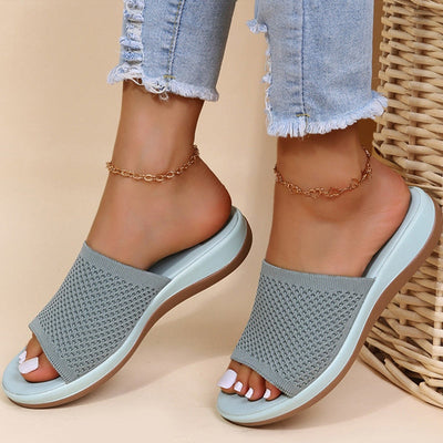 Damen Open-Toe Sandalen mit Slip-On Design